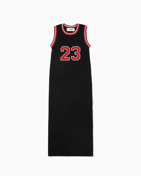 Basket Ball Tank Dress Black