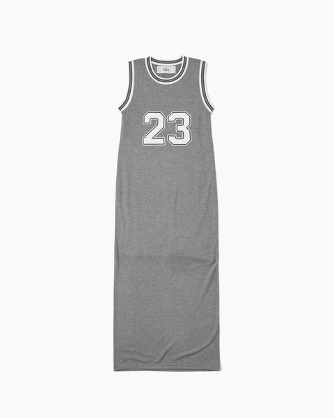 Basket Ball Tank Dress Grey