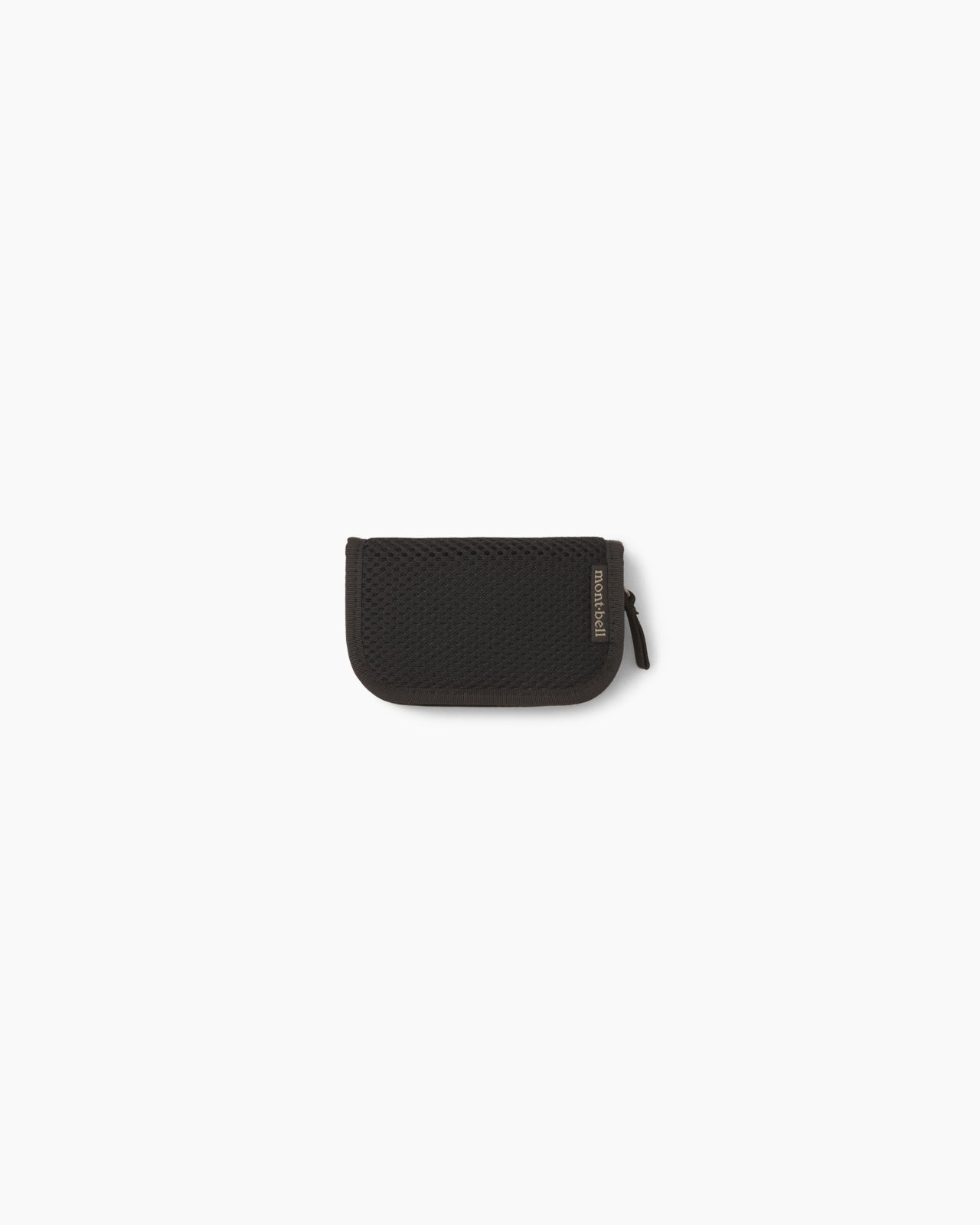 Mini Zip Wallet Mesh Black