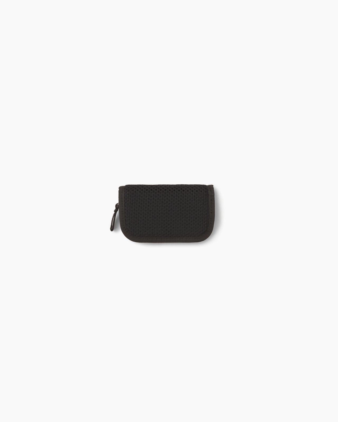 Mini Zip Wallet Mesh Black