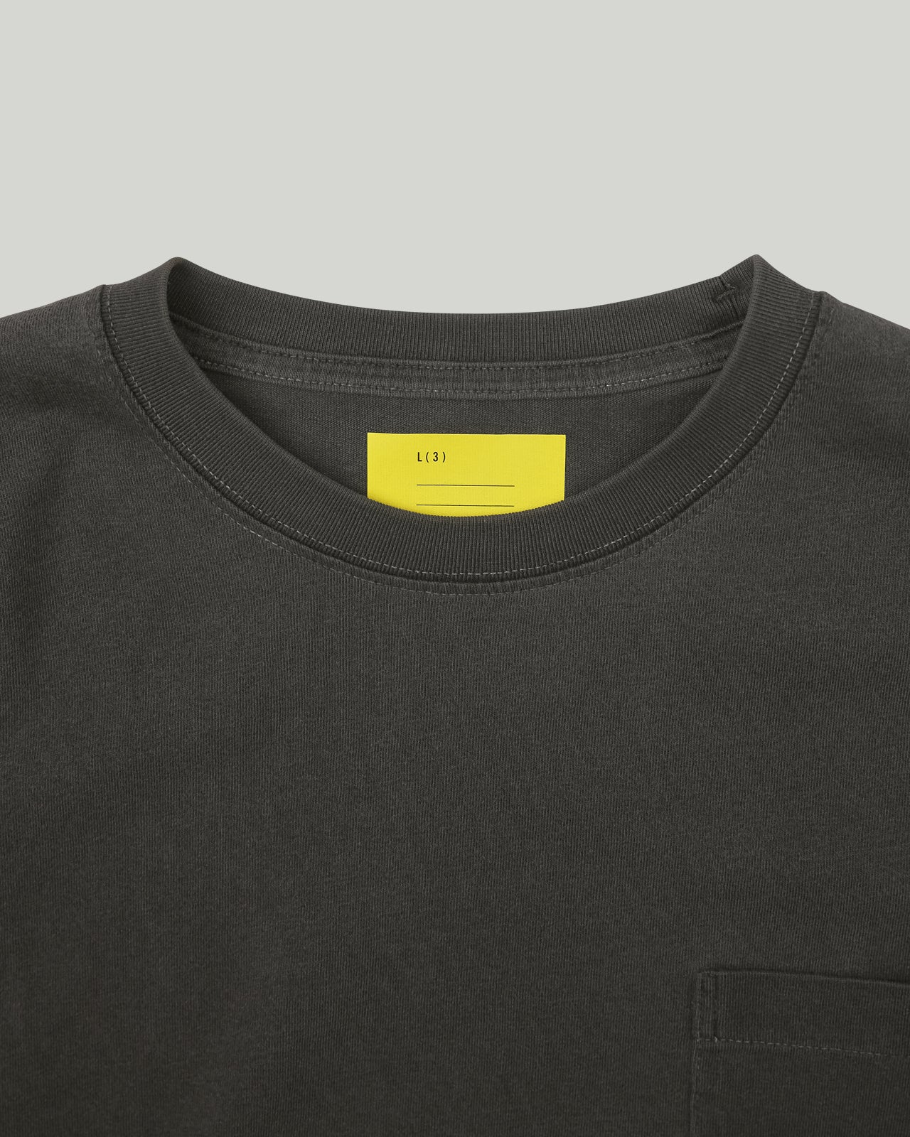 Overdyed L/S Tee Charcoal