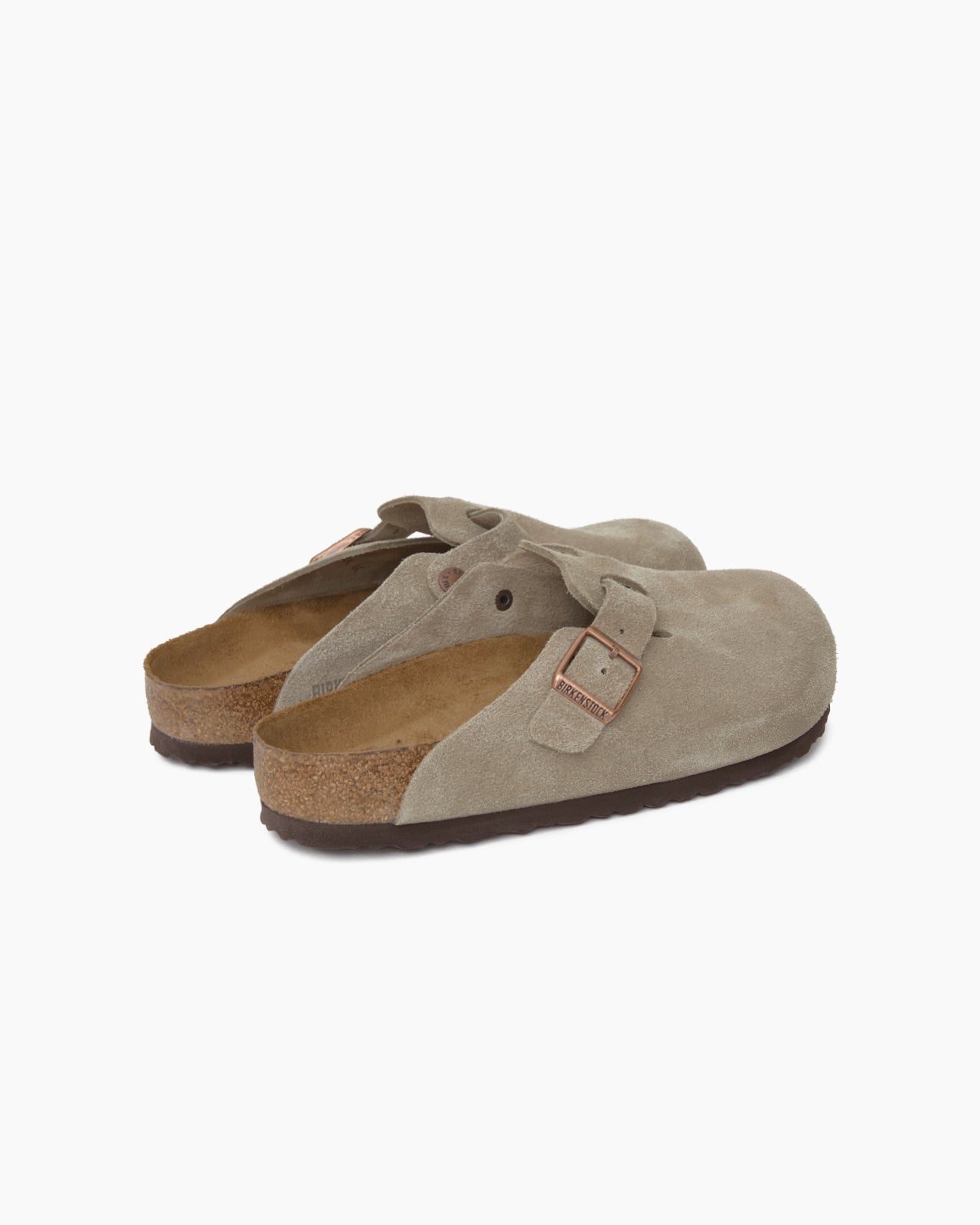 Boston Soft Footbed Suede Taupe