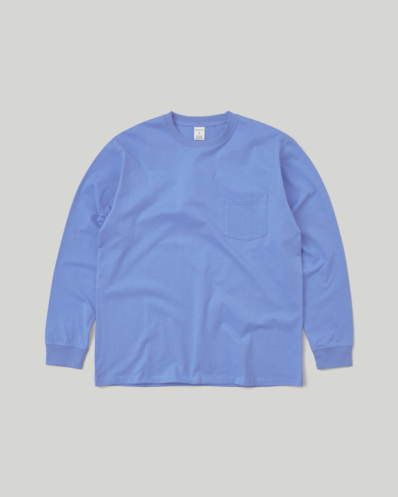 Recycle Cotton L/S Tee Light Blue