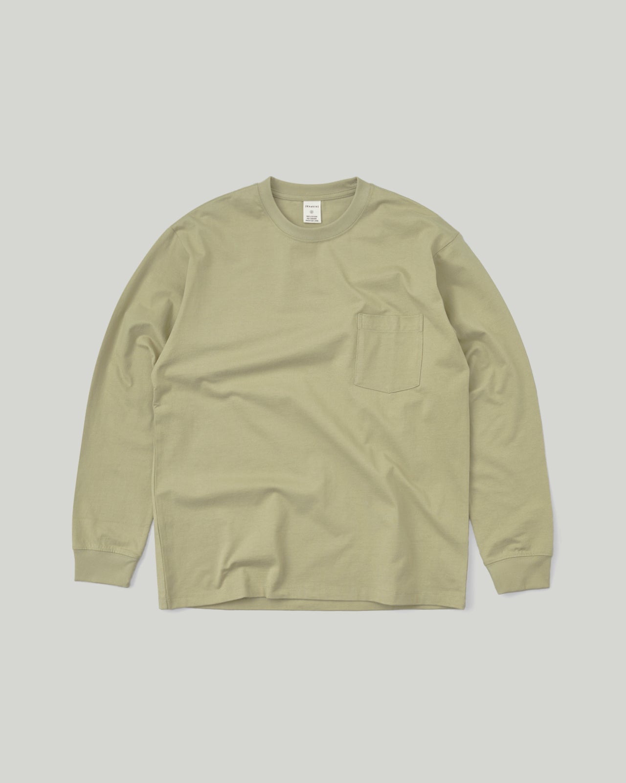 Recycle Cotton L/S Tee Light Green