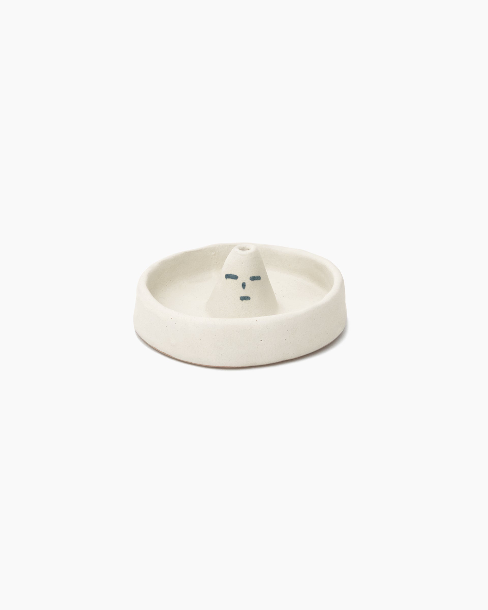 Conic Head Incense Holder With Saucer