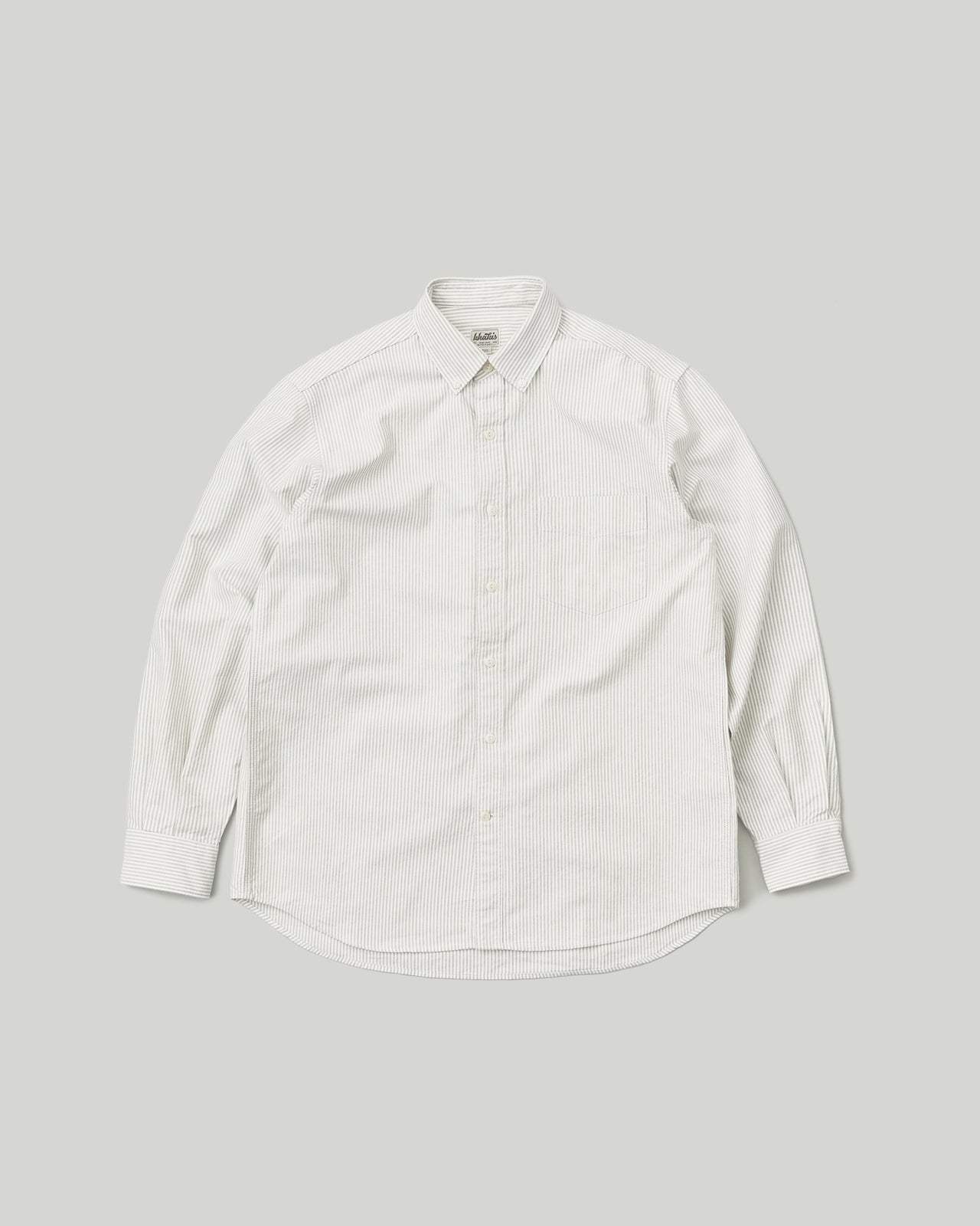 Oxford BD Shirt Khaki Stripe